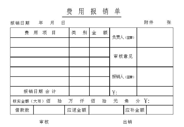 報(bào)銷單怎么填寫